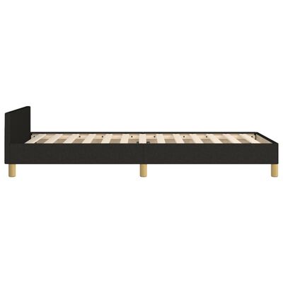 vidaXL Estructura de cama sin colchón tela negro 100x200 cm