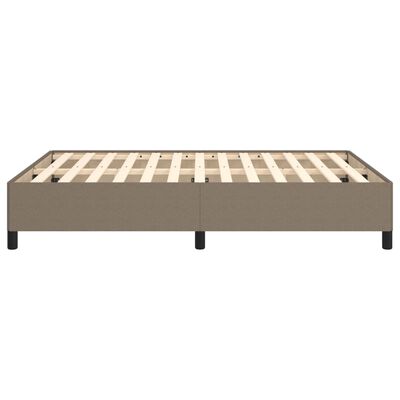 vidaXL Estructura de cama de tela gris taupe 140x200 cm