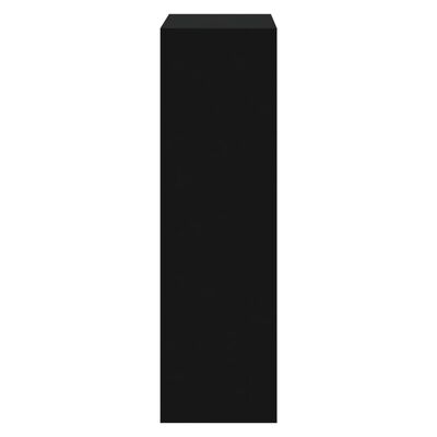 vidaXL Mueble zapatero madera contrachapada negro 63x24x81 cm