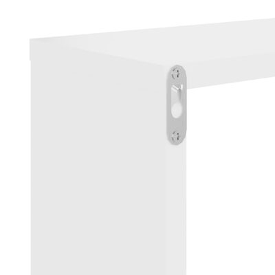 vidaXL Estantes de cubo de pared 6 uds blanco roble 22x15x22 cm