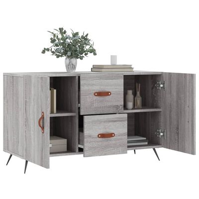 vidaXL Aparador de madera de ingeniería gris Sonoma 100x36x60 cm