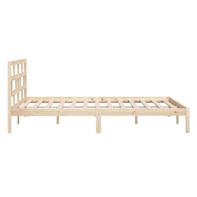 vidaXL Estructura de cama de madera maciza de pino 140x200 cm