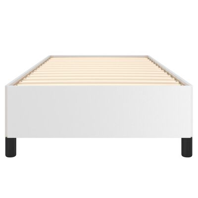 vidaXL Estructura de cama sin colchón cuero sintético blanco 90x190 cm