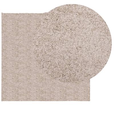 vidaXL Alfombra peluda de pelo largo moderna PAMPLONA beige 200x200 cm