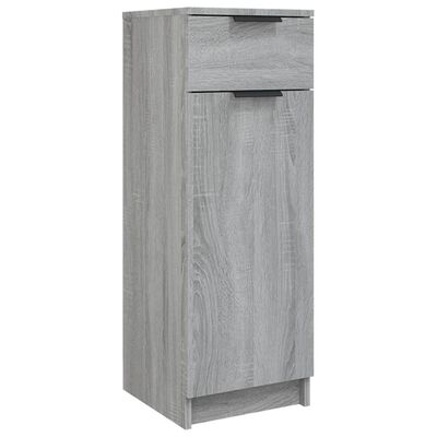 vidaXL Armario de baño madera contrachapada gris Sonoma 32x34x90 cm