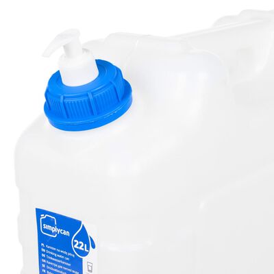 vidaXL Garrafa de agua con grifo y dispensador de jabón plástico 20 l