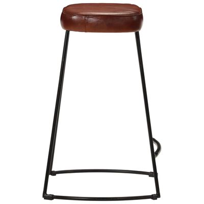 vidaXL Taburetes de bar 2 uds marrón oscuro 41x29x62 cm