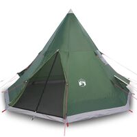 vidaXL Tienda de campaña tipi para 4 personas impermeable verde