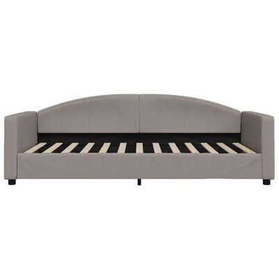 vidaXL Sofá cama con colchón tela gris taupe 100x200 cm