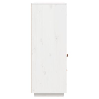 vidaXL Aparador alto madera maciza de pino blanco 100x40x108,5 cm