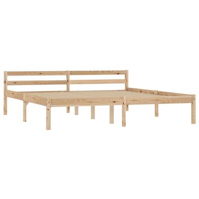 vidaXL Estructura de cama sin colchón madera maciza de pino 160x200 cm