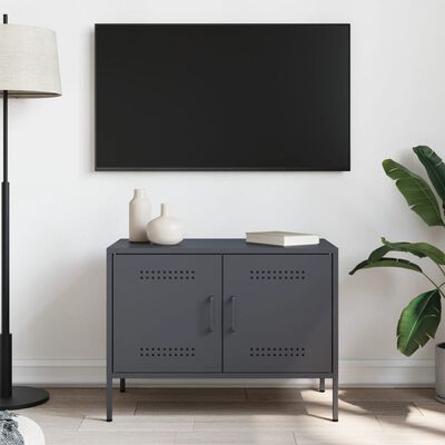 vidaXL Mueble de TV acero gris antracita 68x39x50,5 cm