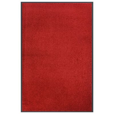 vidaXL Felpudo rojo 80x120 cm