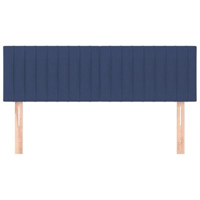 vidaXL Cabeceros 2 unidades tela azul 72x5x78/88 cm