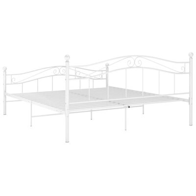 vidaXL Estructura de cama de metal blanca 160x200 cm