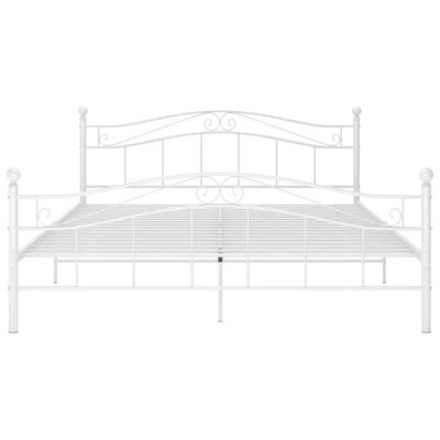 vidaXL Estructura de cama de metal blanca 160x200 cm