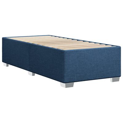 vidaXL Estructura de cama sin colchón tela azul 90x190 cm