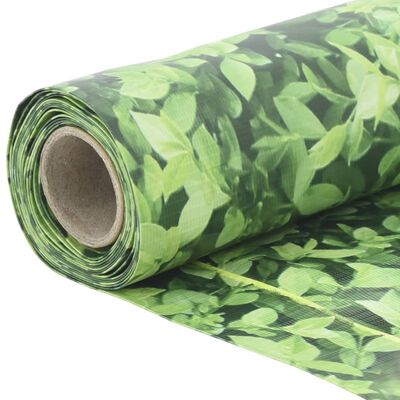 vidaXL Pantalla de privacidad de jardín PVC plantas verde 1000x75 cm