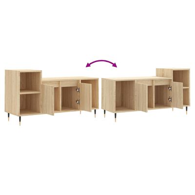 vidaXL Mueble para TV madera contrachapada roble Sonoma 100x35x55 cm