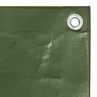 vidaXL Lona HDPE verde 260 g/m² 6x12 m