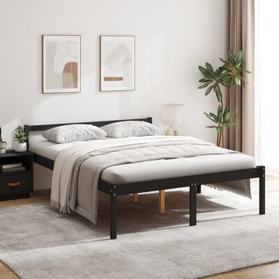 vidaXL Cama para personas mayores madera maciza de pino 150x200 cm