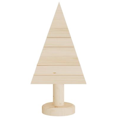 vidaXL Árboles de Navidad de madera 2 uds madera maciza pino 30 cm