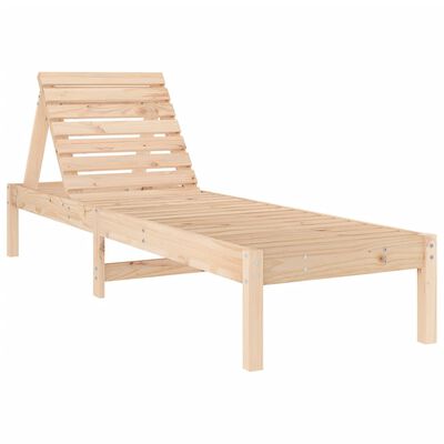 vidaXL Tumbonas con mesa 2 uds madera maciza de pino