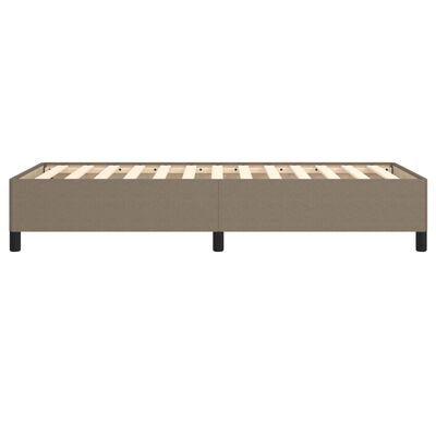 vidaXL Estructura de cama de tela gris taupe 90x200 cm