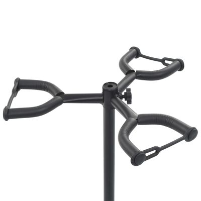 vidaXL Soporte para guitarra de acero negro