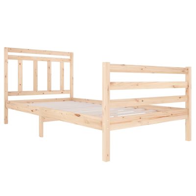 vidaXL Estructura de cama madera maciza 120x200 cm