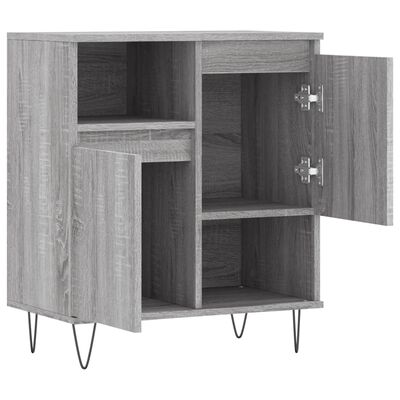 vidaXL Aparador de madera contrachapada gris Sonoma 60x35x70 cm