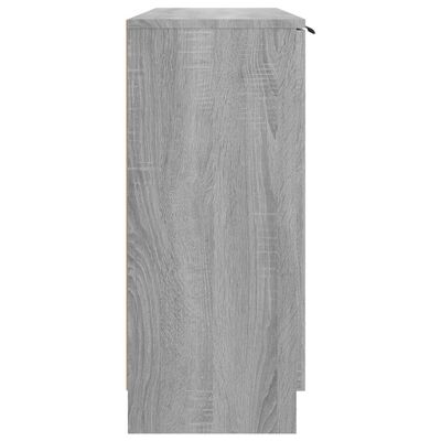 vidaXL Aparador de madera contrachapada gris Sonoma 90,5x30x70 cm