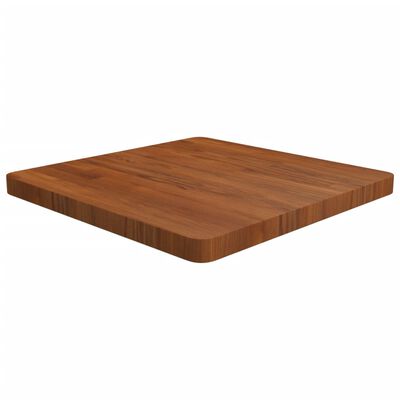 vidaXL Tablero de mesa cuadrada madera roble marrón oscuro 60x60x4 cm