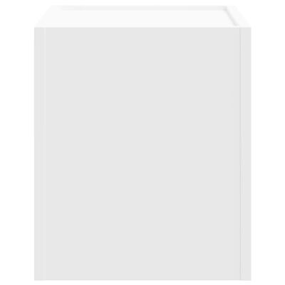 vidaXL Mesitas de noche de pared 2 unidades blanca 45x30x35 cm