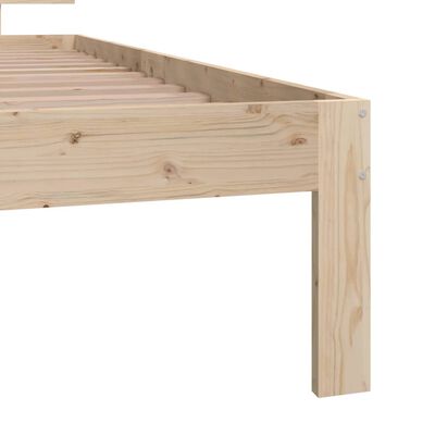 vidaXL Estructura de cama sin colchón madera maciza de pino 90x200 cm