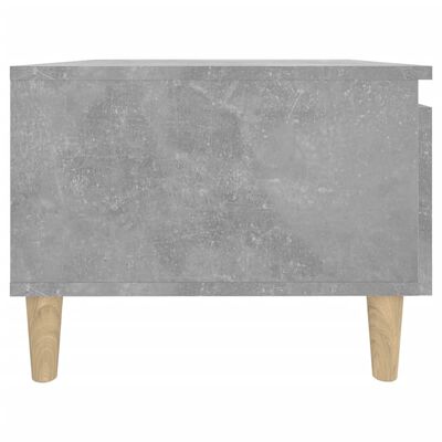 vidaXL Mesas auxiliares 2 uds contrachapada gris hormigón 50x46x35 cm