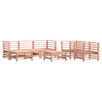 vidaXL Juego de muebles jardín 7 pzas y cojines madera abeto Douglas