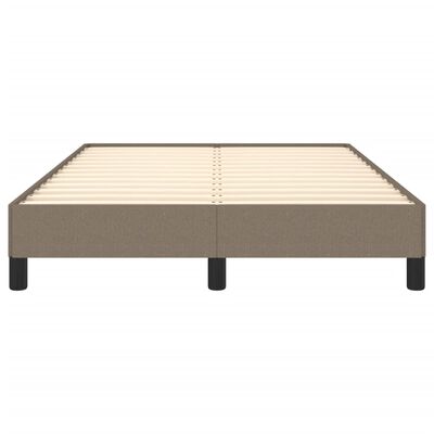 vidaXL Estructura de cama de tela gris taupe 120x200 cm