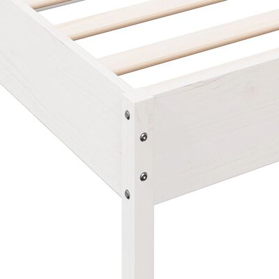 vidaXL Estructura de cama sin colchón madera de pino blanca 90x200 cm