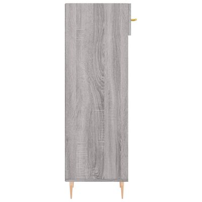 vidaXL Zapatero madera de ingeniería gris Sonoma 30x35x105 cm