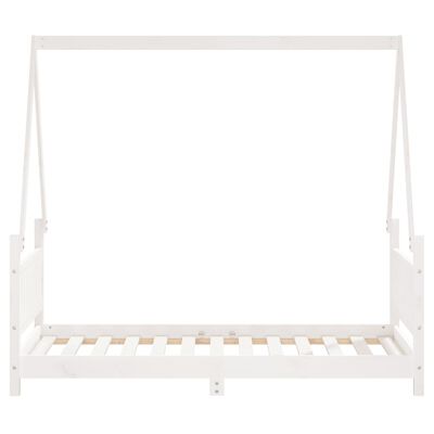 vidaXL Estructura de cama para niños madera de pino blanco 80x160 cm