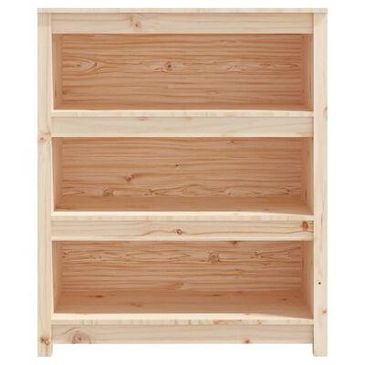 vidaXL Estantería madera maciza de pino 80x35x68 cm