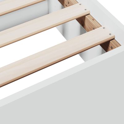 vidaXL Cama con cajones madera de ingeniería blanco 120x200 cm