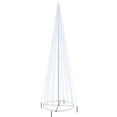 vidaXL Árbol de Navidad cónico 1134 LED blanco frío 230x800 cm