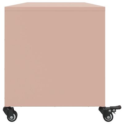 vidaXL Mueble de TV acero rosa 100,5x39x43,5 cm