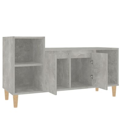 vidaXL Mueble para TV madera contrachapada gris hormigón 100x35x55 cm