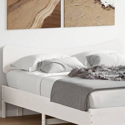 vidaXL Cabecero de cama madera maciza de pino blanco 150 cm