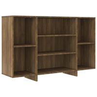 vidaXL Aparador de madera de ingeniería marrón roble 120x30x75 cm