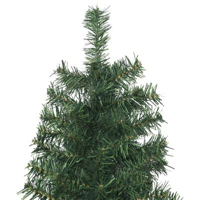 vidaXL Árbol de Navidad estrecho con soporte PVC 300 cm