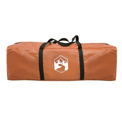 vidaXL Tienda de campaña iglú para 6 personas impermeable naranja